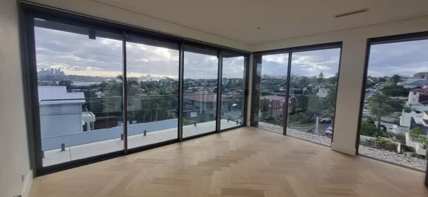 Upper floor view with balcony